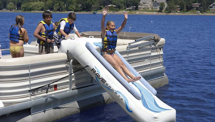 Rave Pontoon Boat Slide