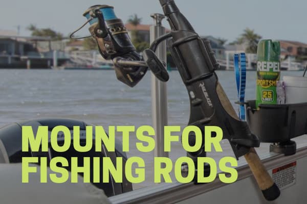 fishing rod mount pontoon boat accessory