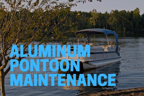 aluminum pontoon cleaners used on a dirty boat